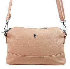 BELLA BELLY Růžová crossbody dámská kabelka se třemi oddíly 5414-bb