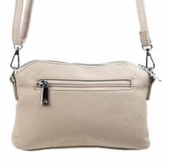 BELLA BELLY Béžová crossbody dámská kabelka se třemi oddíly 5414-bb