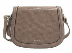 Kraftika Šedohnědá oblá crossbody dámská kabelka v hadím designu new