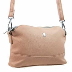 BELLA BELLY Růžová crossbody dámská kabelka se třemi oddíly 5414-bb