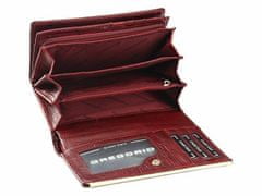 Gregorio Černá lakovaná dámská kožená peněženka v dárkové