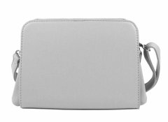 BELLA BELLY Světle šedá crossbody dámská kabelka se dvěma oddíly bella