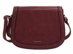 Kraftika Vínová oblá crossbody dámská kabelka v hadím designu new