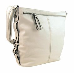 Mahel Moderní velká crossbody kabelka 74-mh béžová