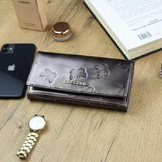 Gregorio Kožená šedá dámská peněženka s motýly v dárkové