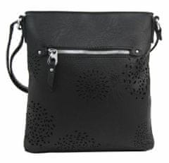 BELLA BELLY Crossbody dámská kabelka v květovaném designu černá 5432-bb