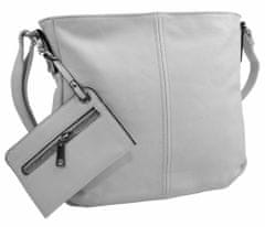 BELLA BELLY Světle šedá dámská středně velká crossbody kabelka 1911-bb