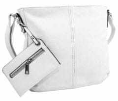 BELLA BELLY Bílá dámská středně velká crossbody kabelka 1911-bb