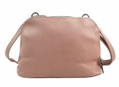 Kraftika Růžová měkká crossbody dámská kabelka se dvěma oddíly