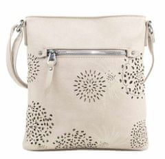 BELLA BELLY Crossbody dámská kabelka v květovaném designu krémová