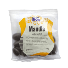 HOS Mandle v hořké čokoládě 80g