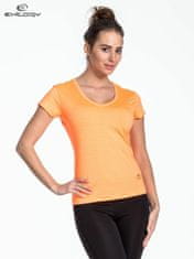 Kraftika Dámské fluorescenční oranžové tričko s pruhy, velikost xs