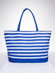 Kraftika Modrá pruhovaná plážová taška