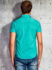 Kraftika Zelená pánská košile s krátkým rukávem, velikost m