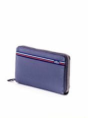 Wild Modrá kožená peněženka na zip