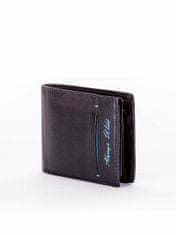 CEDAR Kožená černá peněženka s barevnou vložkou