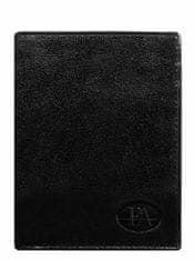 CEDAR Klasická kožená pánská peněženka černá