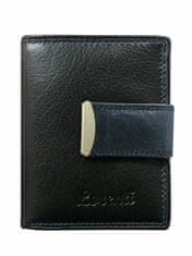 CEDAR Kožená peněženka tmavě modrá na zip a západka