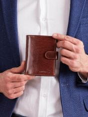 CEDAR Kožená peněženka pro muže s hnědou sponou