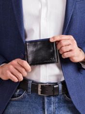 CEDAR Pánská peněženka otevřená černá s kobaltovým modulem