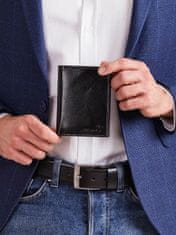 CEDAR Kožená černá vertikální peněženka pro muže