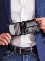 CEDAR Pánská peněženka otevřená černá s kobaltovým modulem