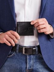 CEDAR Pánská černá kožená peněženka, 2016101513491