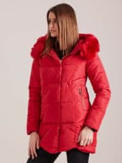 Kraftika Zimní bunda s kapucí červená, velikost m