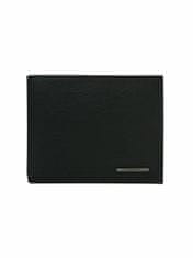 CEDAR Pánská horizontální černá kožená peněženka, 2016101513125