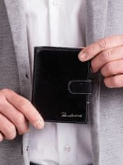 CEDAR Elegantní pánská kožená peněženka černá