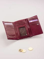 CEDAR Kožená peněženka se vzorem fialová