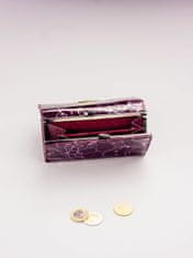 CEDAR Kožená peněženka se vzorem fialová