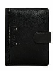 CEDAR Kožená pánská flip peněženka černá