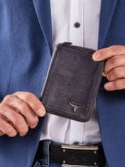 CEDAR Pánská vertikální peněženka na zip tmavě modrá