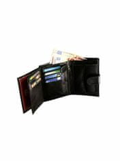 CEDAR Pánská černá kožená peněženka, 2016101513439