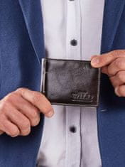 CEDAR Kožená horizontální peněženka pro muže hnědá