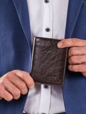 CEDAR Hnědá vertikální peněženka pro muže