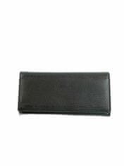 CEDAR Kožená podlouhlá pánská peněženka černá