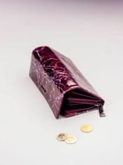 CEDAR Dámská kožená peněženka ve fialových vzorech, 2016101681374
