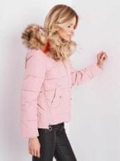 Kraftika Prošívaná dámská bunda s kapucí světle růžová, velikost l