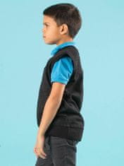 Kraftika Černý svetr bez rukávů pro chlapce, velikost 134