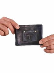CEDAR Pánská kožená peněženka s tmavě modrá