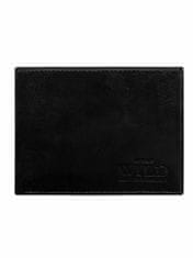 CEDAR Kožená horizontální peněženka pro muže černá