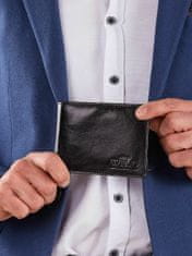 CEDAR Kožená horizontální peněženka pro muže černá