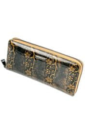 CEDAR Lakovaná dámská kožená peněženka zlatá