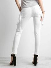 Kraftika Bílé dámské džínové kalhoty, velikost 36
