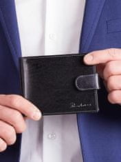 CEDAR Pánská horizontální kožená peněženka černá, 2016101764541