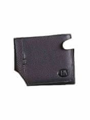 CEDAR Pánská kožená horizontální peněženka bez zapínání černá