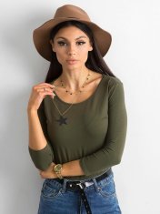 BASIC FEEL GOOD Basic bavlna khaki halenka, velikost l