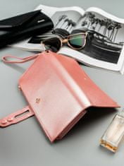 CEDAR Dámská podlouhlá peněženka s rukojetí růžová